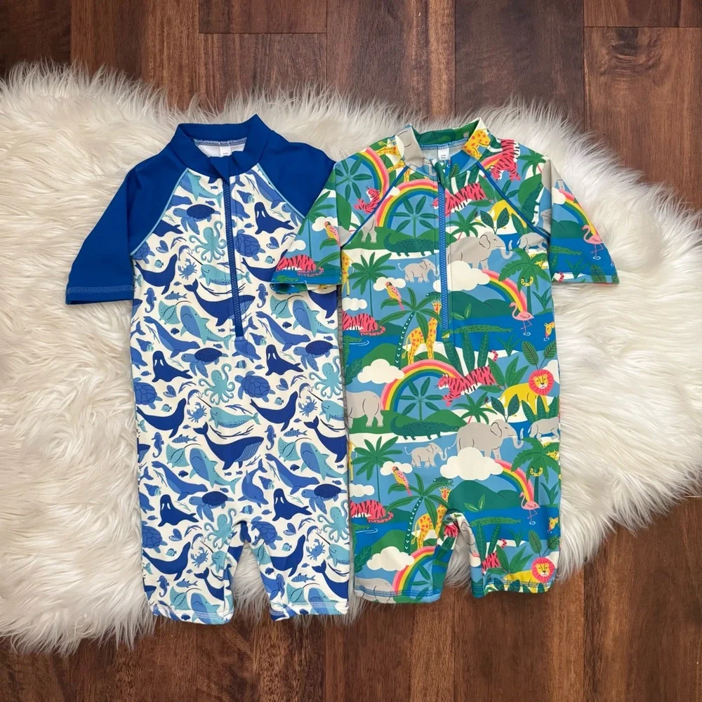 Baby Boden Bundle of 2 Surf Suit Size 6-9 Months - Picture 1 of 5